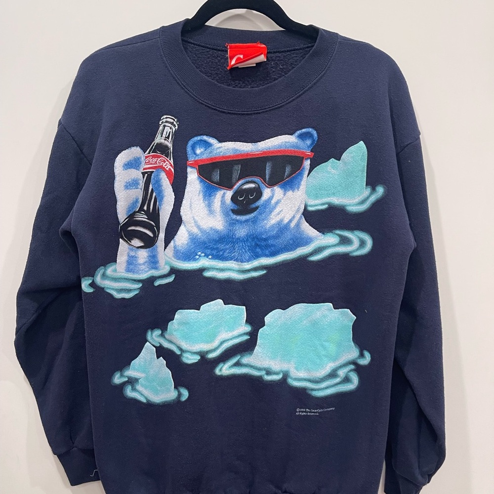 Vintage Coca-Cola Polar Bear Crewneck Sweater